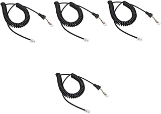 ULTECHNOVO 4 Pçs Mh48 Cabo De Microfone De Mão Rádios De Carro Rádios De Mão Micrófono Para Niños Cabo De Microfone Bobina De Mola Cabo De Fio Para Microfone De Mão Fio Para Alto-Falante De