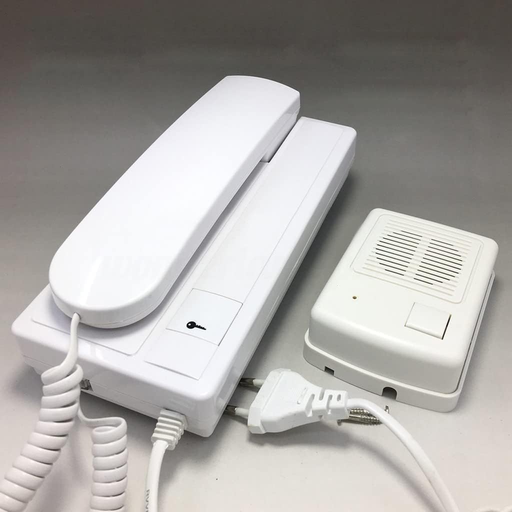 (ADP-1M) NAVKAR SYSTEMS Audio Door Phone Supports Third Party Electronic Lock Control Works with 220 Volt AC, Pack of 1