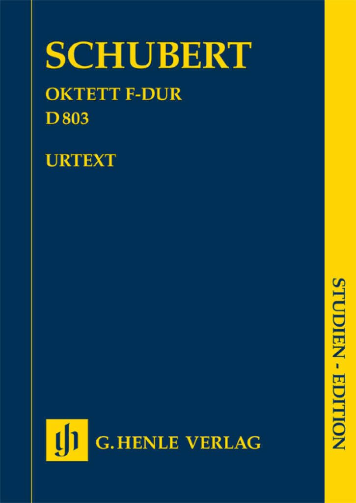 Octuor en fa majeur d 803 pour clarinette (si bemol/ut), basson, cor (fa/ut), 2 violons, alto, violo