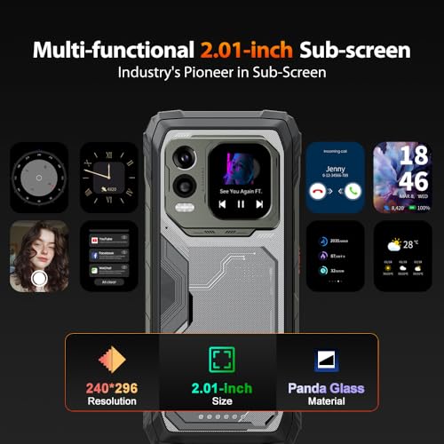 Blackview Xplore 1 Pro Wärmebildkamera Outdoor Handy ohne Vertrag Android 15, 36GB+256GB/2TB 20000mAh Smartphone Gemini AI, 6,78"FHD+, 64MP+50MP, Outdoor Smartphone Wasserdicht IP68,NFC/OTG/FM,Schwarz – Bild 7