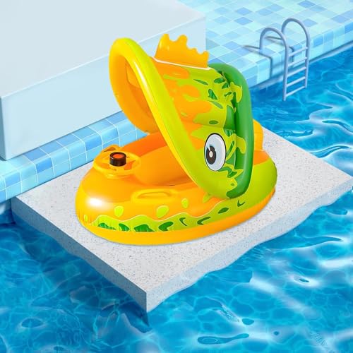 Flotteur de piscine protégeant bébé du soleil et des vagues - 2