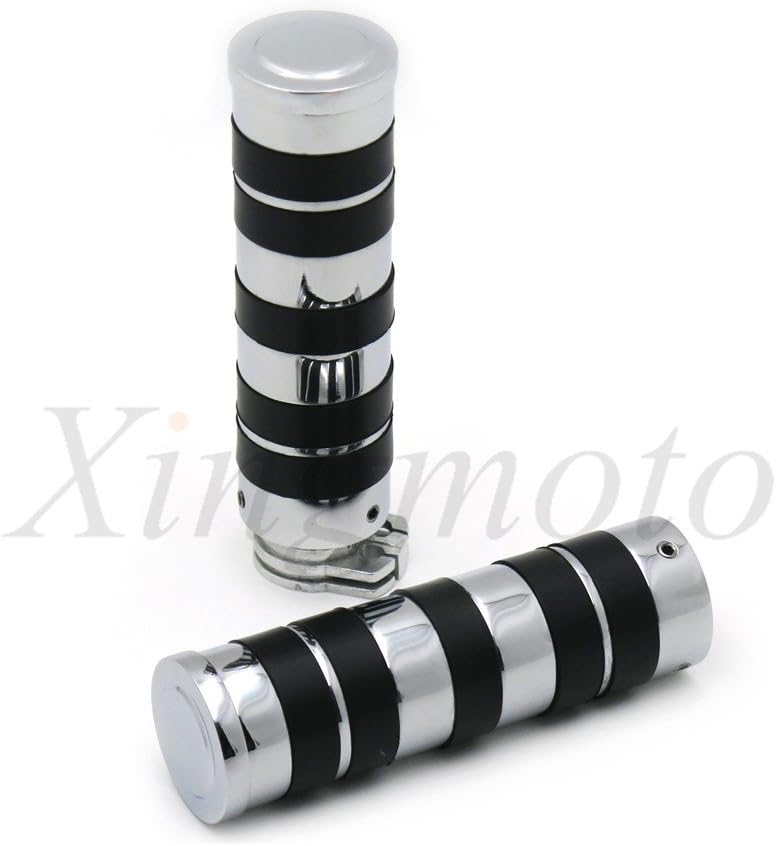 Chrome 7/8" 22mm Hand Grips Metal for Kawasaki Vn Vulcan Classic Drifter 800