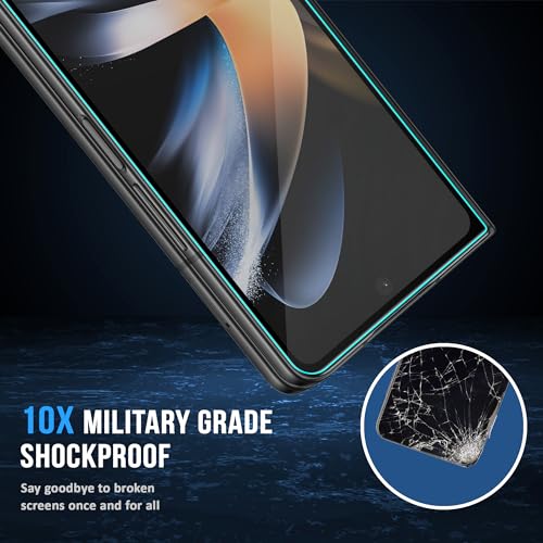 Image of FIRST MART Edge to Edge Anti Glare Matte Tempered Glass for Samsung Galaxy Z Fold 4 5G (7.6 Inch) with Easy Self Installation Kit | Matte Black Case Friendly Screen Protector