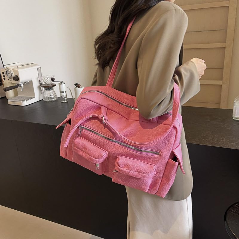Tote Handbag for Women Large Capacity Casual Shoulder Purse Stylish Underarm Carryall for Daily Commute Travel Work Outings3
