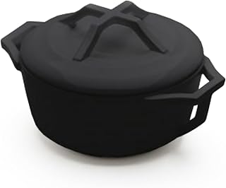 KYOTOH DONABE205 Black Earthenware Pot, Rice Cooking, With Lid, Far Infrared, Waterless Cooking, Simple, Stylish, Made in Japan Black