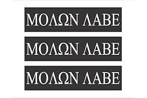 3-Molon Labe Come and Take Them Flag Hard Hat Biker Motorcycle Helmet iPhone Stickers Decal