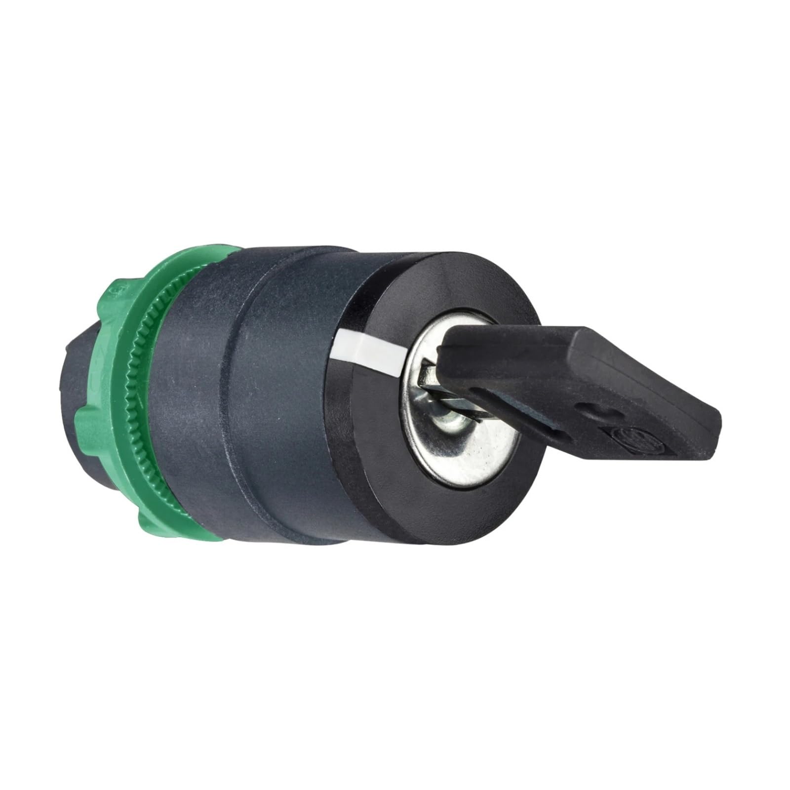 JNURGWLYH ZB5AG210 Head for Key Selector Switch XB5 Plastic Black 22mm Key 458A 2 Positions Stay Put