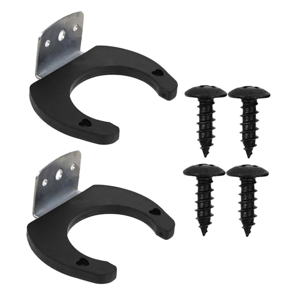 Balacoo 2Pcs Wall Mounted Microphone Hooks Portable Mic Holders for Home Studio Durable Design for Broadcasting Audio Recording Lightweight Easy to Install