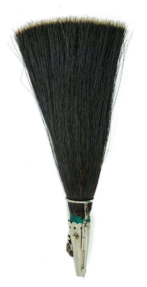 Gamsbart 19 cm mit Hülse - in Handarbeit gefertigt für Ihren Trachtenhut - für Damen und Herren - Farbe dunkelbraun