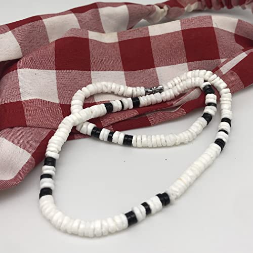 Sxnk7 Puka Shell Necklace Shell Necklace For Women And Men Seashell Necklace Puka Shell Heishi Necklace Summer Shell Surfer Necklace Choker For Teens (Mixed Color 18.0 Inches 2) #TOP3