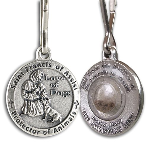 The Christian Mint, LLC St. Francis of Assisi Pet Medal with Capsule of Assisi Soil