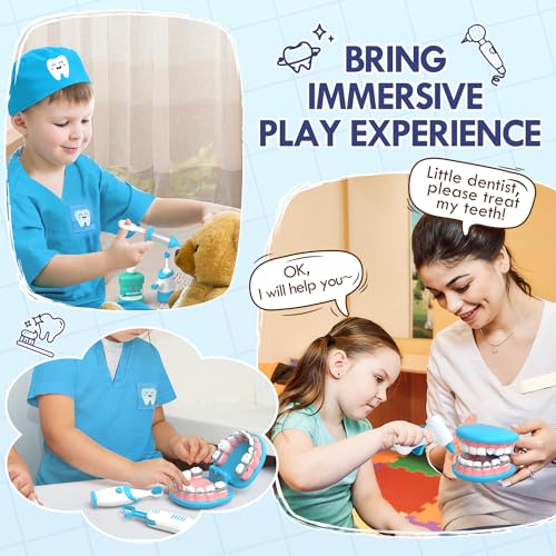 Lehoo Castle Doctor Kit Kids, Dentist Kit for Kids, Medical Kits Pretend Doctor Play Set for Toddlers, Preschool Toys for 3+ 4 5 6 Year Old Boys Girls - Image 3