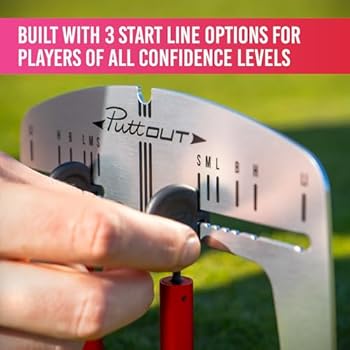 CHAMPKEY Professional Magnetic Putting Mirror With Golf Putting