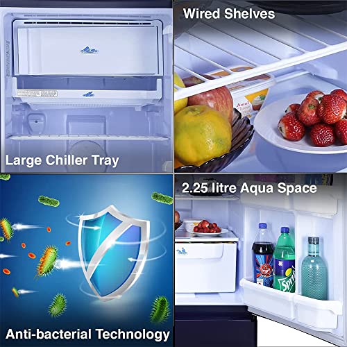 Image of Godrej 180 L 2 Star Direct Cool, Jumbo Vegetable Tray, Single Door Refrigerator (RD EDGE 205B WRF AQ BL, Aqua Blue)