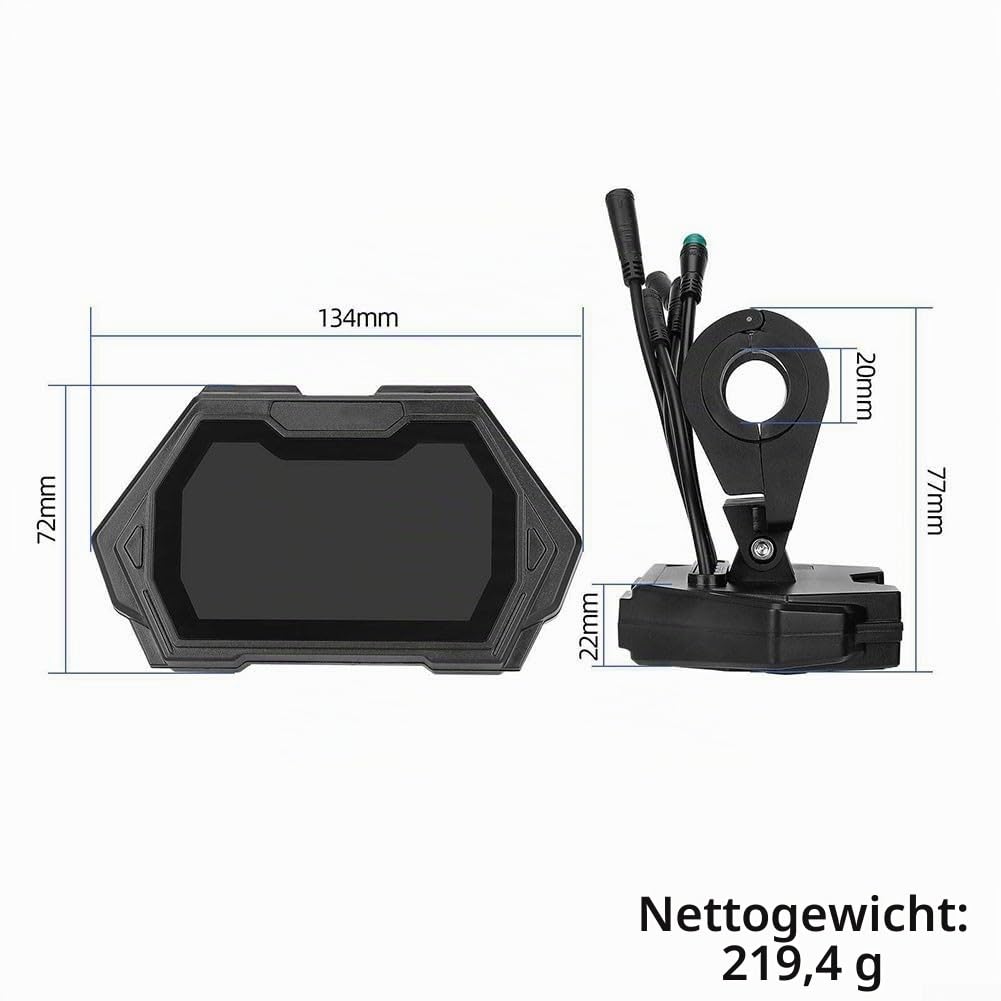 SPORTARC Elektroroller LCD-Display Armaturenbrett, E-Scooter Bedienfeld für KUGOO G2 PRO/Max G2 Digital Meter Controller Zubehör, 50Q8AN4DQO6P7T24AZ489YYME