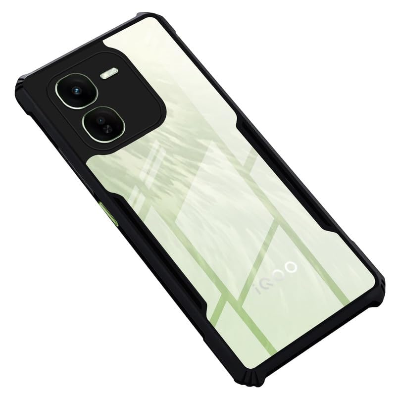 SHINESTAR iQOO Z9x 5G Back Cover Case | Ultra Thin 360 Degree Protection Crystal Clear Tranparent Bumper Back Cover Case for iQOO Z9x 5G - Black (B0D6LXBDQB) Amazon Price History, Amazon Price Tracker