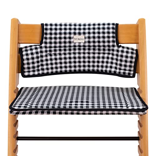 Image of JYOKO Kids Cushion Made Cotton 100% Compatible with Stokke Tripp Trapp high Chair (Vichy)