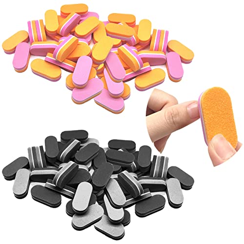 BDSHUNBF 80 Piezas Bloque de Lima Para Uñas, Bloque Pulido para Uñas Lima, Bloques de Pulido de Uñas, Limas De UñAs Profesionales, Pulidor de Uñas para Uñas de Gel y Acrílico Natural