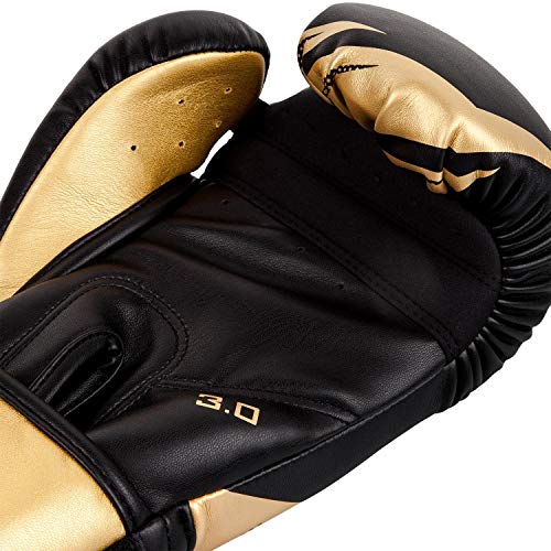 Venum, Challenger 3.0 Boxing Gloves, Unisex Adult, 10 Oz, Black/Gold, Black / Gold - Image 4