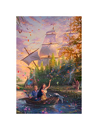 Flagology.com, Disney, Thomas Kinkade, Disney Princess, Pocahontas, Pocahontas Colors of Love – Garden Flag – 12.5” x 18”, Outdoor/Indoor, Officially
