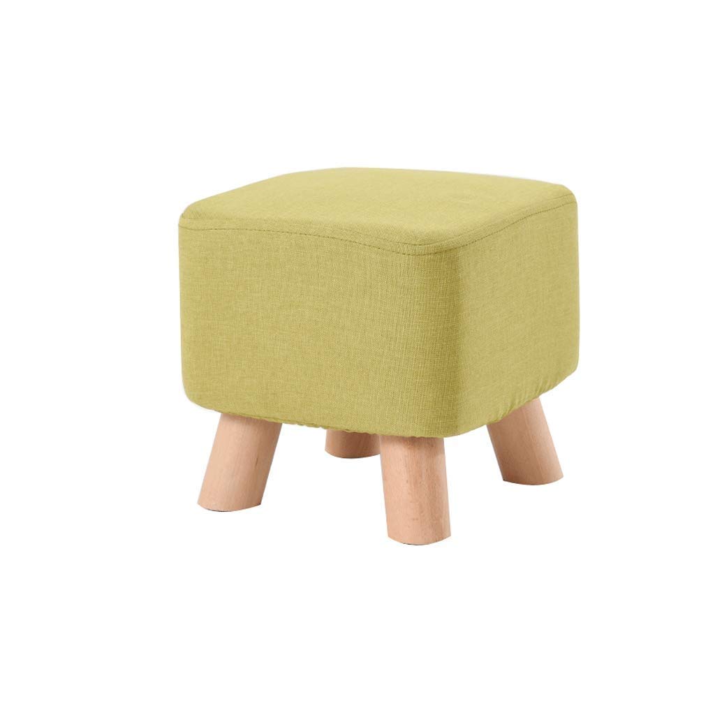 Tabouret de rangement en bois jaune The Couch Home