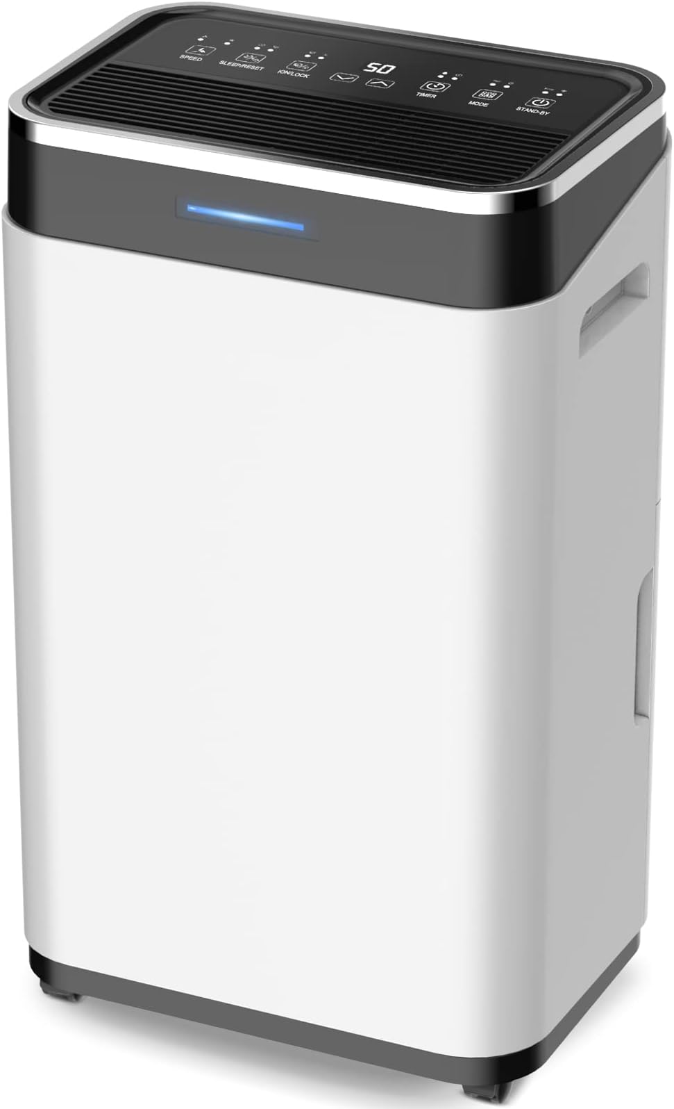 ZAFRO45 Pints Dehumidifier for Home/Basement/Large Room with Drain Hose, Dehumidifiers with Auto or Manual Drainage, 3 Working Modes/Auto Defrost/Dry Clothes Function/12H Timer, White