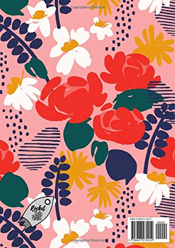 Chaos Coordinator 2020-2021 Teacher Planner: A4 with UK Holidays in Dated Monthly Diary | Undated Weeks, 6 Lessons Per Day | Modern Abstract Floral Blue Lines