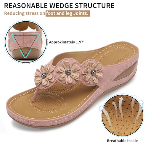 Image of FUDYNMALC Sandals for Women Wedge Shoes: Summer All-Day Comfort Walking Platform Flip Flops 2026 for Casual Dressy