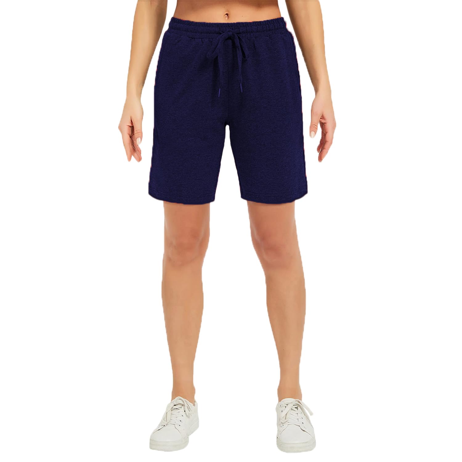 brand flex Women Mid Waist Shorts,Gym & Yoga Wear Shorts for Women,Elastic and Drawstring Waist Shorts for Women-picture-30