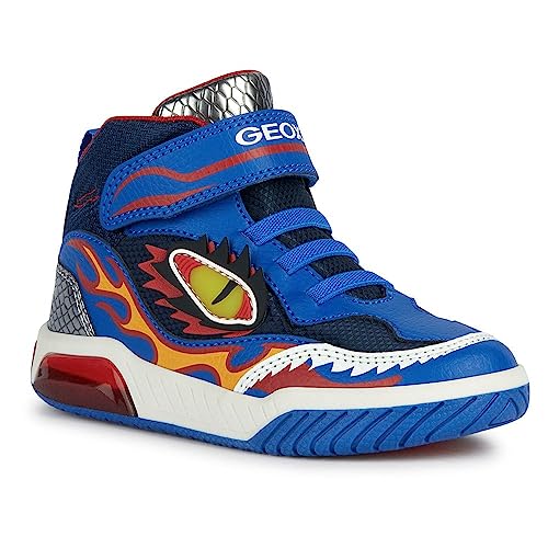 Geox J Inek Boy, Zapatillas Niños, Royal Red, 34 EU