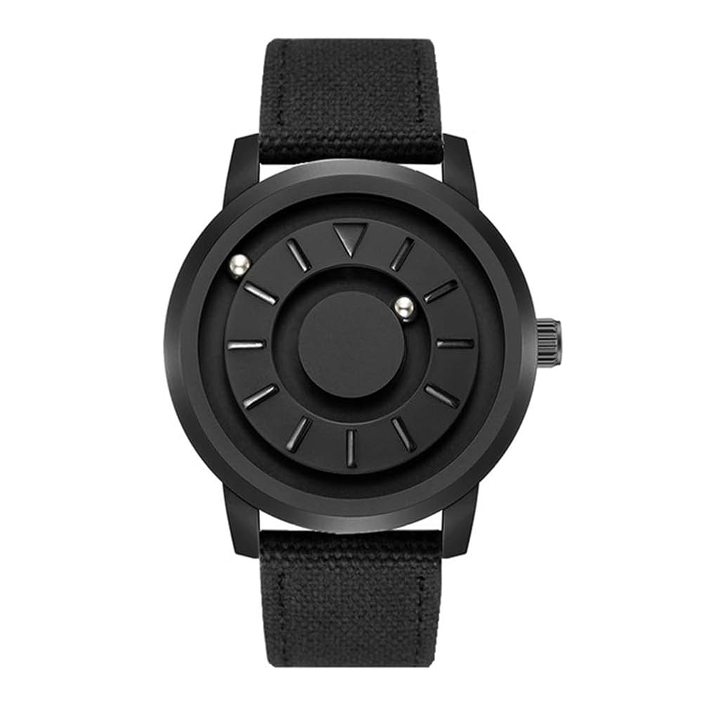 Amazon.co.jp: 円形磁気時計スポーツ防水ボール腕時計人格創造的