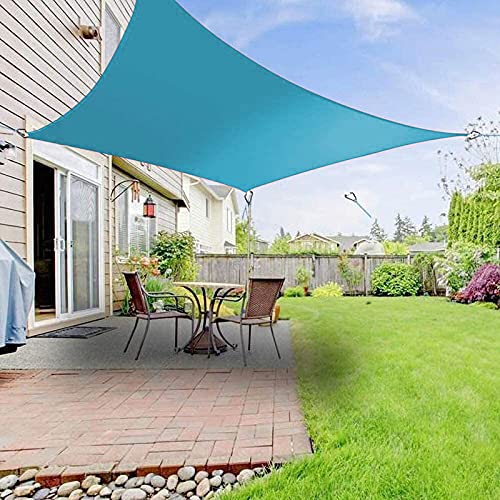 Voile d'ombrage rectangulaire pour éliminer la chaleur sur la terrasse du jardin