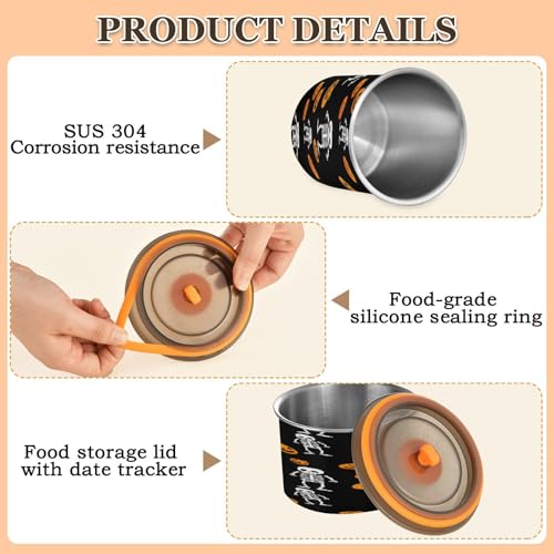 Envase hermético de acero inoxidable para café 17oz miniatura 4