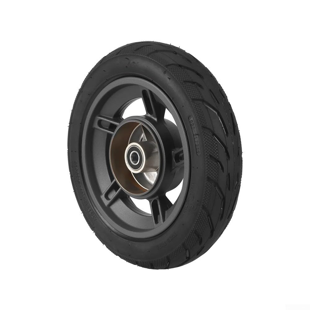 Aspirapolvere Pneumatico Tubeless e Cerchio Set per Xiaomi 6 Lite Scooter Elettrico 10x2.125, Lega di Alluminio e Gomma, Nero
