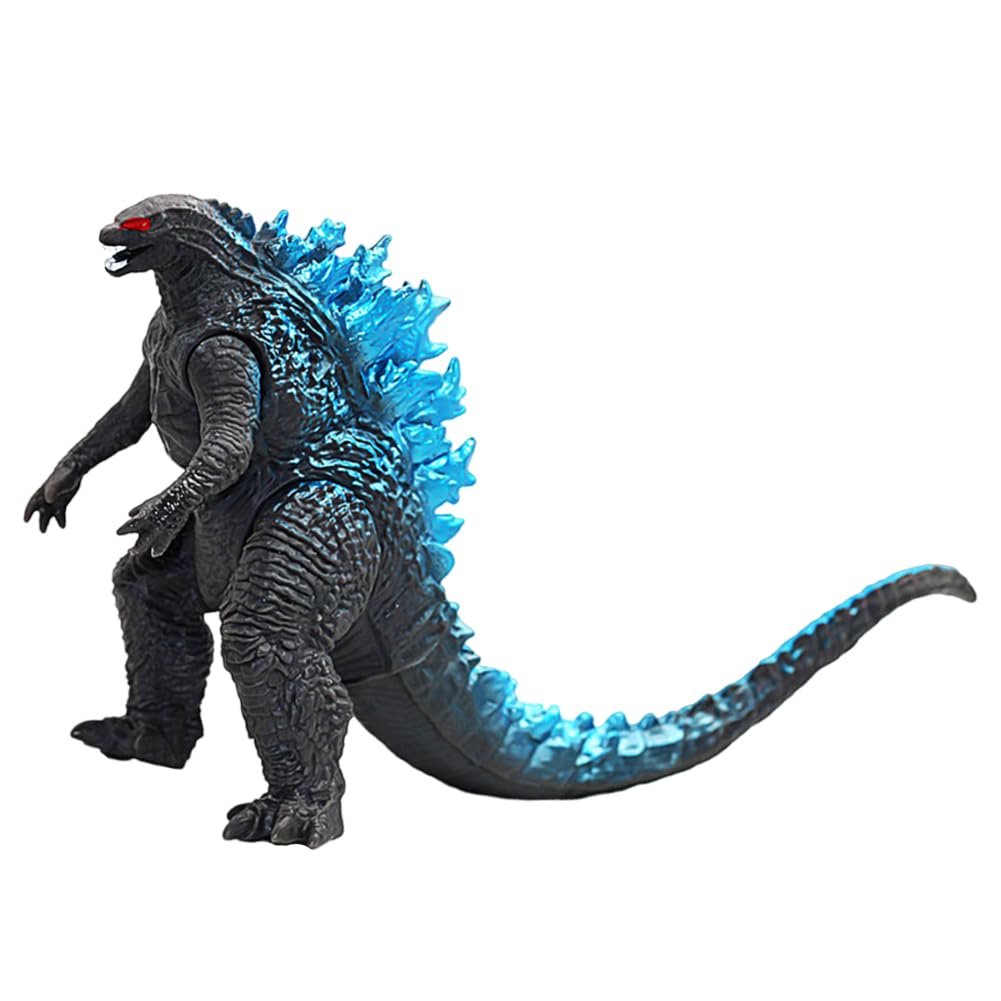MIFKLMV God-zi-lla Dinosaur Movie Toho Series Monster Series Burning God-zi-lla Dinosaur Action Collectible Figure Toy Hand-made Model Ornaments-blue