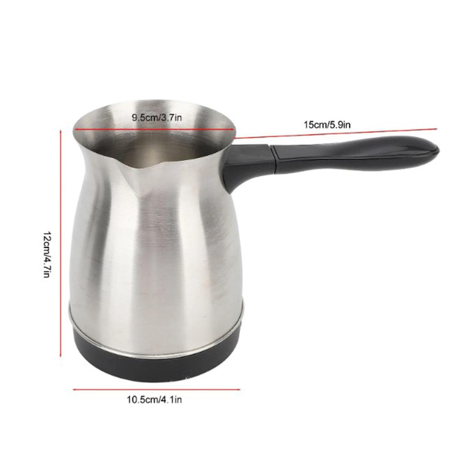 Electric Turkish Coffee Maker Coffee Kettle Ergonomic Handle Multifunctional Tea Pot Coffee Pot for Restaurant Kitchen Trips