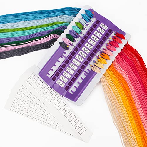 Image of Luxiv 30 Position Embroidery Floss Organizer, Thread Shelf with 15P Card