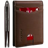 RUNBOX Men's Wallets Slim Rfid Leather Bifold Mens Wallets With Gift Box