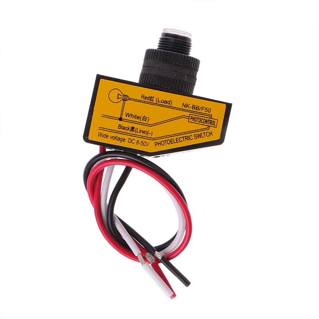 Buwei Automatic Light Control Sensor DC12V 24V 36V 48V Dusk To Dawn Photocell Switch