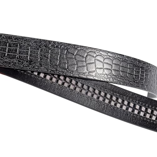 Vatee's Men Real Leather Ratchet Dress Belt 1.38"(35mm) Wide Replacement Strap for Automatic Buckle4