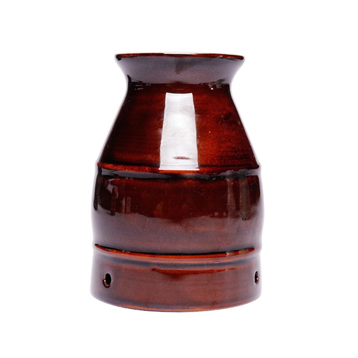 SOESFOUFU 1pc Moxibustion Cup Smokeless Moxa Cover Moxibustion Apparatus Fumigation Apparatus Body Massager Moxa Pot Moxa Massager Ceramic Moxibustion Pot Moxibustion Can Ceramics Brown