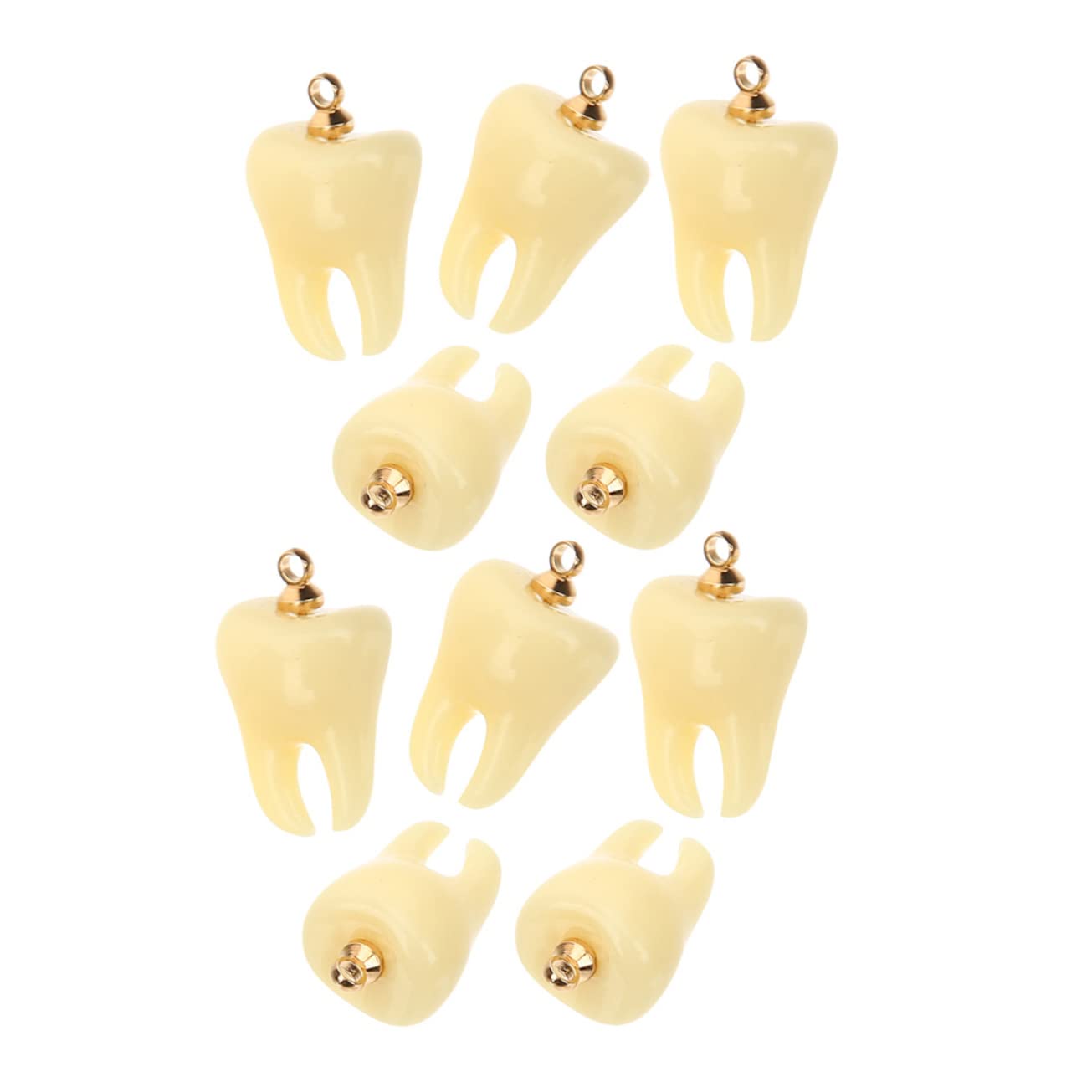 SHINEOFI ciondolo a forma di Accessori per gioielli fai da te Gioielli pendenti denti ciondoli con ciondoli per denti divertente ciondolo gioielli bracciale per charm