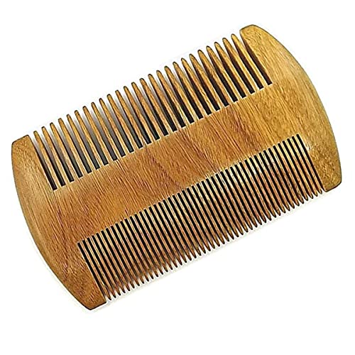 Dual Action Beard Comb Hand Made Sandalwood Wood Hair Comb Wide Tooth And Fine Tooth Double Sided Comb #TOP21