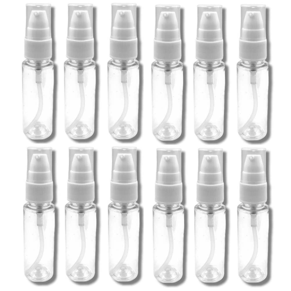 Hunky Dory 12pcs 30ml Plastic Unbreakable Multipurpose Refillable Bottle Dispenser Cream Pump for Serum, Cream, Lotion, Moisture, After Shave, Oil Mini Travel Size Costemic Use Bottles-picture-38