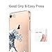 Unov Case for iPhone SE (2020) iPhone 8 iPhone 7 Clear with Design Embossed Pattern TPU Soft Bumper Shock Absorption Slim Protective Back Cover 4.7 Inch (Great Wave)