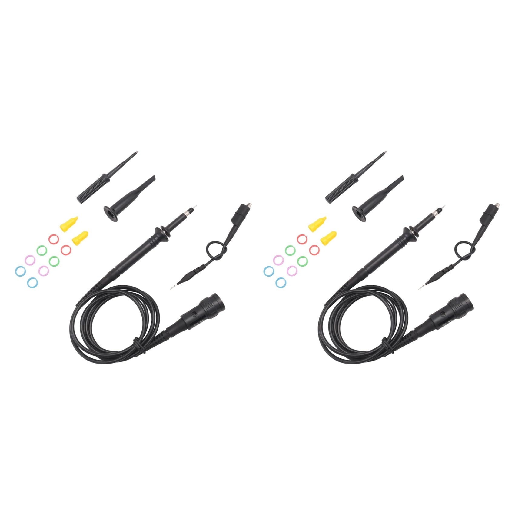 Mcnhbdgg 4Pcs P2100 DC-100MHz Oscilloscope Probe for Tektronix X1/X10 P2100 BNC Test Lead Kit