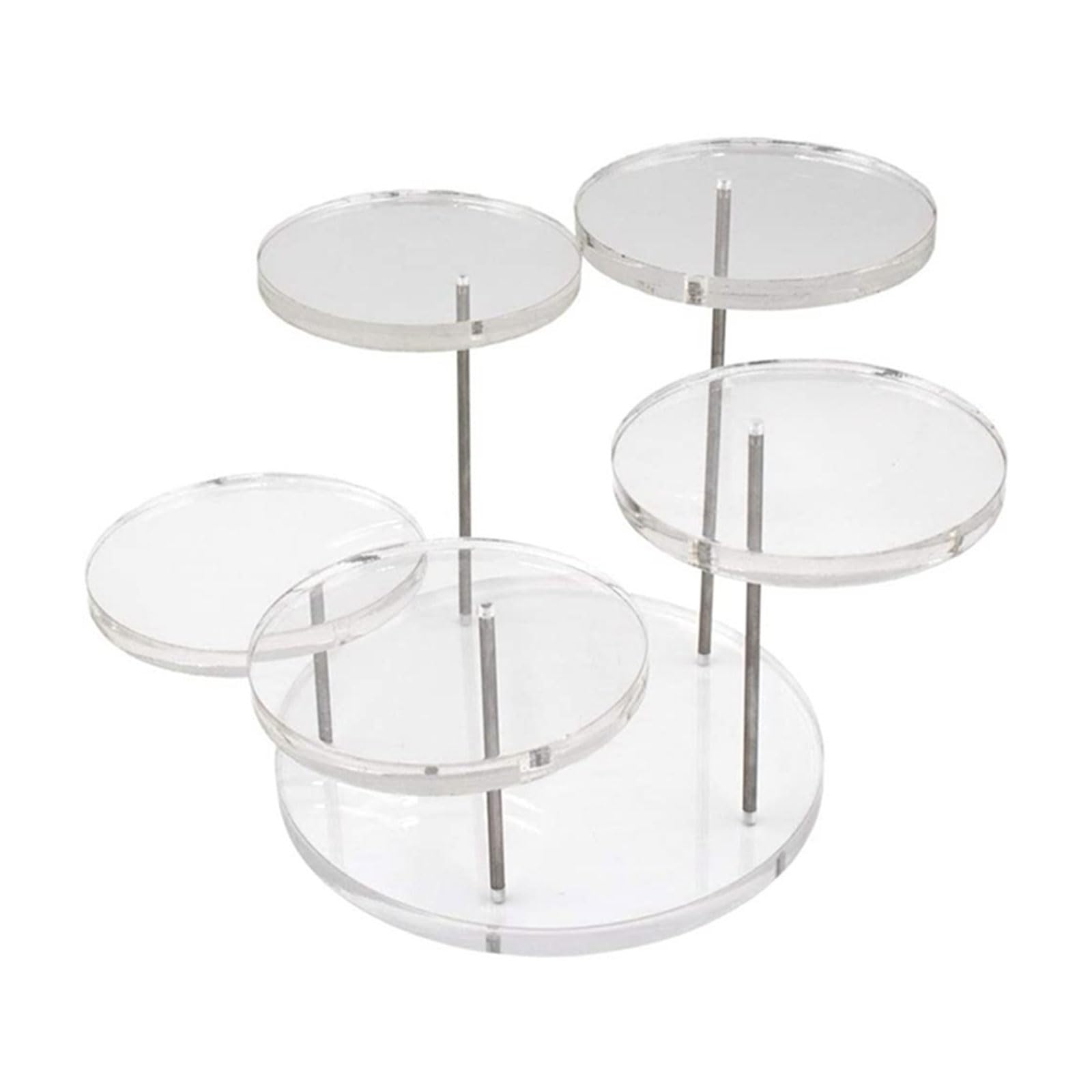 Kalttoy Sturdy Acrylic Rings Organizer Stand Acrylic Jewelry Stand Rack Holder for Collectors and Jewelry Enthusiasts Clear/black Storage Holder