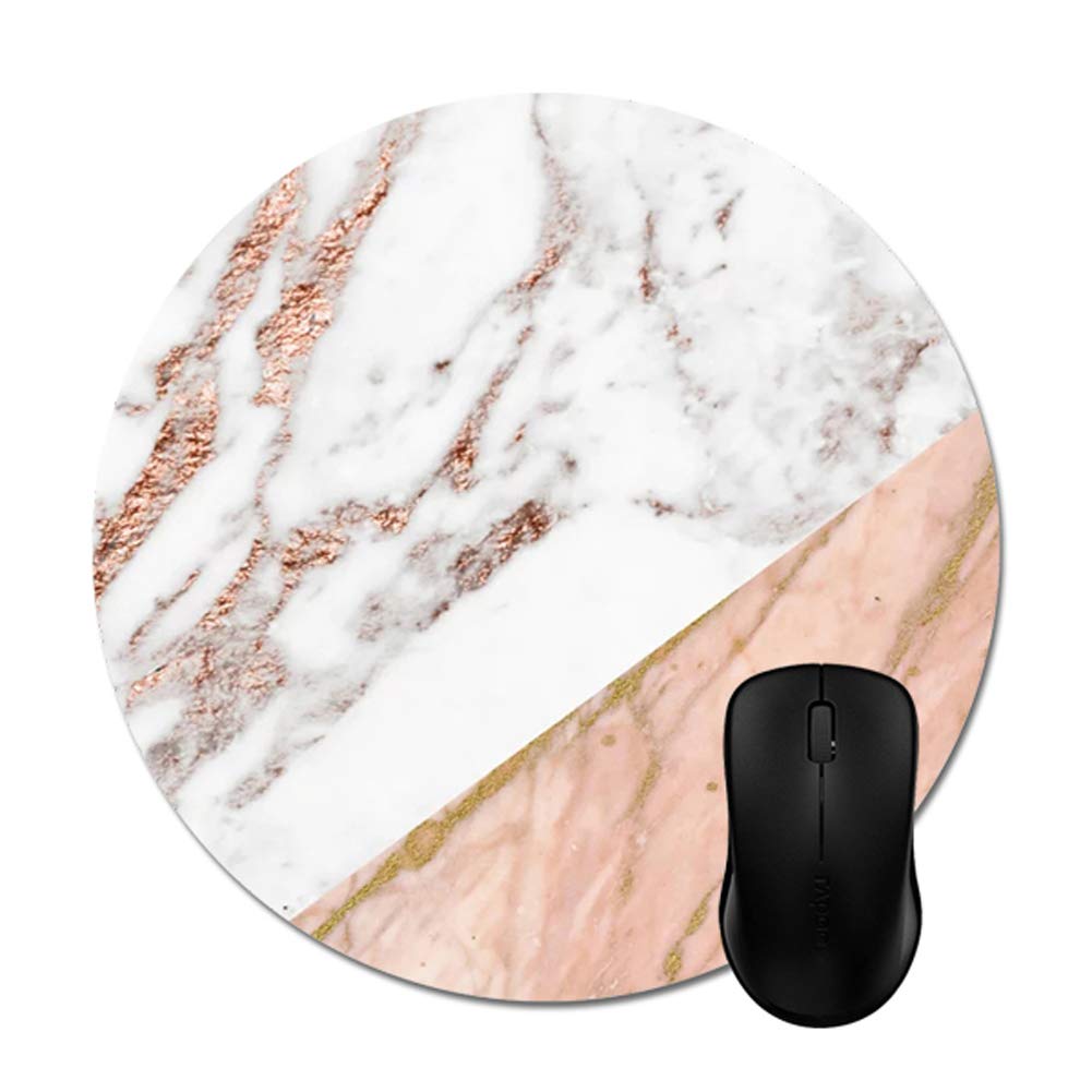 Funice Marble Rose Gold Mouse Pads Trendy Office Computer Accessories