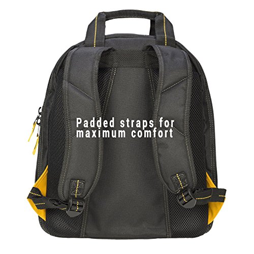 Custom Leathercraft Dewalt Dgc530 Usb Charging Tool Backpack, Black/Yellow #TOP6
