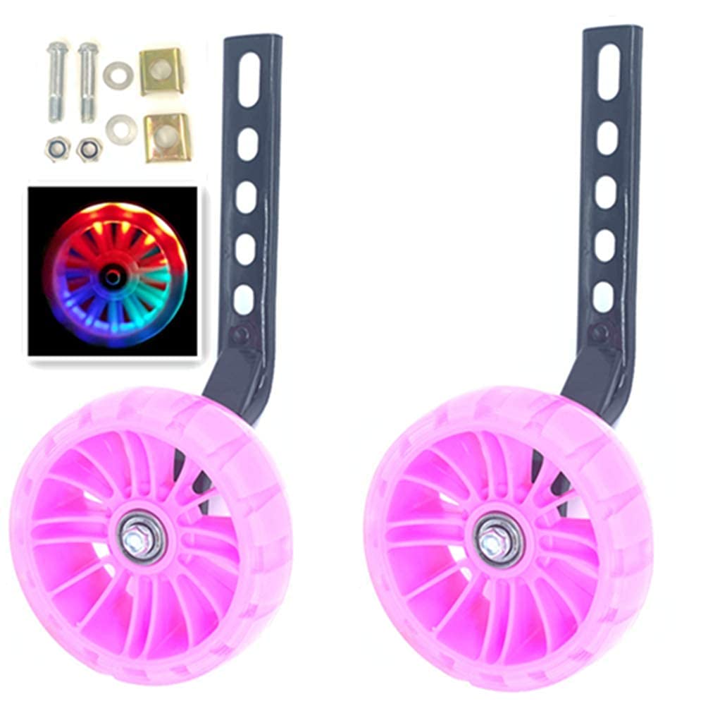 YJIA Bike Thickened Flash Mute Training Wheel for 12 14 16 18 20 inch